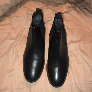 Topshop Black Booties, REAL Leather